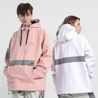Nouvelle combinaison de ski pour couples, grande taille, imperméable, coupe-vent, séchage rapide, réfléchissante, à capuche, pour snowboard et ski, veste de ski coupe-vent d'hiver