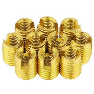 Inserto Roscado Autoperforante de Latón Tengri, Buje de Corte Ranurado <span class=keywords><strong>Ensat</strong></span> 302 para Madera, Plástico, Aluminio, Inserto Roscado M2-M16 - Product Image 1