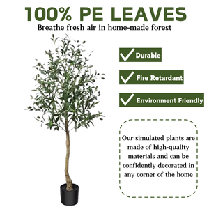 Grand <span class=keywords><strong>olivier</strong></span> artificiel en <span class=keywords><strong>pot</strong></span>, écologique, sans entretien requis, grand arbre artificiel <span class=keywords><strong>pour</strong></span> la décoration intérieure moderne - Product Image 2