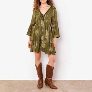 Vestido Mini de Verano OEM para Mujer, Vestido Casual Ajustado con Bordado - Product Image 2