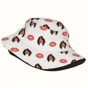 Casquette Bob Unisexe Personnalisable avec Photo, Style Urbain, Tissée, Motif Dessin Animé Dessiné à la Main, pour Usage Quotidien, Image, Nom, Logo Personnalisés - Product Image 3