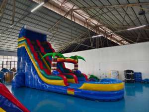 Vendita calda all'aperto scivoli d'<span class=keywords><strong>acqua</strong></span> <span class=keywords><strong>gonfiabili</strong></span> per adulti gonfiabile Tobogan per il bambino commerciale scivolo gonfiabile <span class=keywords><strong>con</strong></span> piscina - Product Image 2