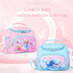 <span class=keywords><strong>Sac</strong></span> à lunch souple Oxford isolé et durable pour enfants avec fermeture à glissière, portable étanche pour l'école et le <span class=keywords><strong>pique</strong></span>-<span class=keywords><strong>nique</strong></span> - Product Image 2