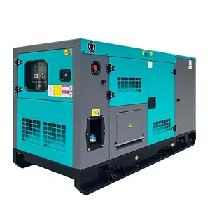 Generator listrik trailer 380V 50Hz 1500rpm, 3 ph 10kw 12kva, tanaman daya genset diesel untuk stasiun gas, penggunaan rumah