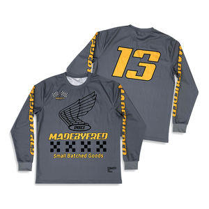 Chemises personnalisées Conception par sublimation Polyester Qualité design Séchage rapide T-shirts à manches longues - Product Image 1