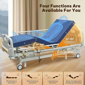Tempat tidur pasien klinik furnitur rumah sakit 3 fungsi tempat tidur perawatan medis ICU tempat tidur rumah sakit elektrik