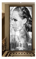 150X200 Cm Abstrak Garis Kecantikan Mural Dinding Latar Belakang Art Wallpaper