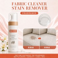 Nettoyant textile personnalisé pour tissus d'ameublement et élimination des taches domestiques 200ml Formule douce sans parfum en six couleurs Blanc Bleu Gris