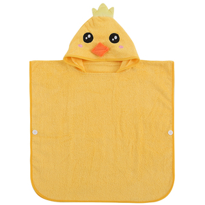 Toalla de Baño con Capucha para Niños, Bata de Toalla Gruesa y Absorbente para Niños y Niñas, Poncho para Bebés - Product Image 4