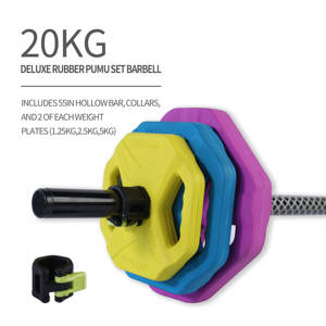 Barra de Pesas de Entrenamiento MDBuddy de 20 kg, Barra Pintada de 30 mm de Buena Calidad Personalizada con Collares - Product Image 3