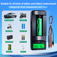 Peacefair High-Precision DIY 4-Wire Kelvin Clip USB Battery Tester Internal Resistance 18650 Lithium Battery Meter Tester