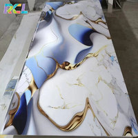 Panneau mural RCL en PVC, feuille de marbre 1220*2440mm pour la décoration intérieure, panneau UV