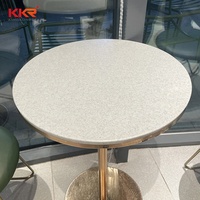 Modernes einzigartiges Design feste Oberfläche Tischplatte Marmor Stein Esstisch Restaurant Hotel Fast Food Tisch und Stühle