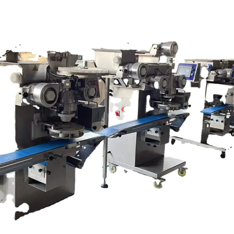 מכונת אפייה אוטומטית של קונוס סוכר מגולגל / מכונה להכנת גביעי גלידה / קו ייצור פיצה וופל קונוס