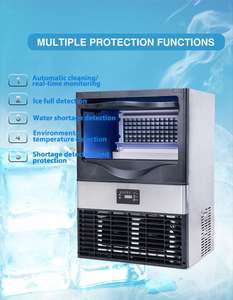 מכונת קרח קובייה צריכה נמוכה 45 ק "ג/24 שעות ניקוי אוטומטי קרח איתור מלא מכונת קרח מסחרי למכירה - Product Image 4