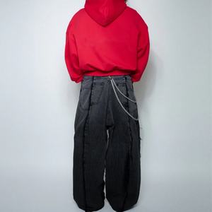 Hoodie vierge de qualité supérieure, coupe ample, en coton épais 400/500 g/m², molleton surdimensionné, fabricant de hoodies personnalisés, hoodie court lourd - Product Image 5