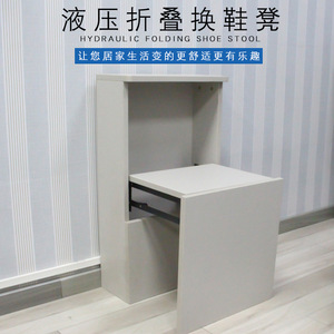 Accesorios para taburete plegable Jin Aoding Buffer, mecanismo de resorte de gas con doble amortiguación, color negro, para muebles de almacenamiento montados en la pared - Product Image 2