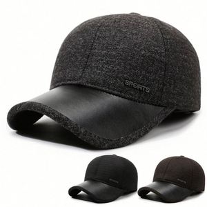 Nouvelle Arrivée 2025 – Casquette de Baseball Épaisse et Chaude en Cuir PU pour Hommes – Idéale pour l'Hiver et les Activités de Plein Air - Product Image 2