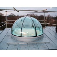 Verre incurvé de conception personnalisée pour gratte-ciel, façade en verre sans cadre de grande taille pour bâtiment extérieur