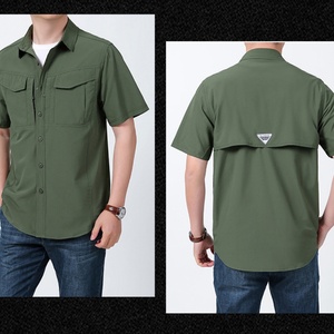 Chemise de pêche personnalisée, nouveau style, sublimation, UPF50+, respirante, séchage rapide, légère, multi-poches - Product Image 3