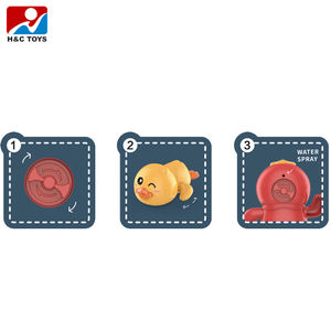 Juguete de natación de patito de plástico para niños en cadena de bolsa Opp para 5 <span class=keywords><strong>a</strong></span> 7 <span class=keywords><strong>a</strong></span>ños Juego de agua en el baño Juego de natación para niños - Product Image 5