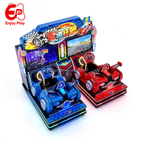 Machine de jeu d'arcade simulateur de course pour enfants, à monnayeur, 2 joueurs, plateforme vibrante, 42 pouces, personnalisable OEM, commerciale, vente chaude