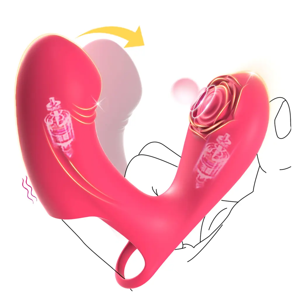 Neonislands sex toy APP controllata ricaricabile rosa doppio capezzolo silicone clitorideo che sbattono g spot donna manica delle dita vibratore