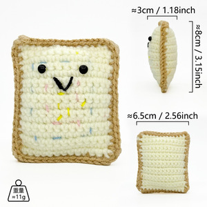 Peluche de dessin animé tricotée à la main, décoration créative pour la maison et le bureau, idéale comme cadeau, Pomme de terre Cowboy Hat avec base - Product Image 5