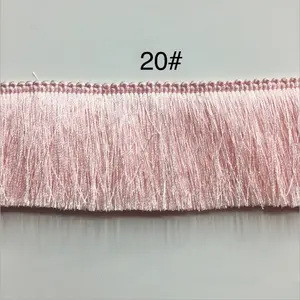 4cm onion pink rayon viscose brush fringe trim upholstery trimming sewing craft edge curtain cushion tassel fringe