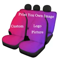 Custom Your Image 3D Print Luxury Car Seat Protection Covers Dirty-resistant Full Set Soft Universal Car Internal Accessory
