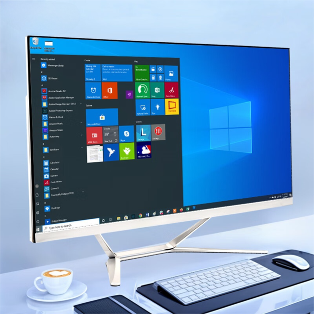 23.8" All-In-One Desktops Pc Core I5 I7 CPU SSD 512GB Desktop Pc Computer Gaming Setup and Pc Full Set All in One