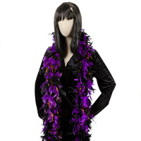 Bufanda de Color rojo, Boa de plumas de pavo para fiesta en casa, boda, decoración de Navidad, ropa artesanal DIY, disfraz, vestido de baile, accesorio