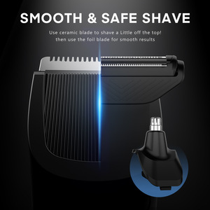 Juego de afeitadora eléctrica con luz, recortadora de vello corporal resistente al agua para hombres y mujeres, recargable por USB HT-5308 - Product Image 3