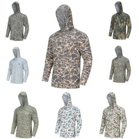 Vente en gros de sweats à capuche de chasse SUPER-TEX pour hommes, imprimés par sublimation, respirants, camouflage vert old school, protection UV, camouflage canard