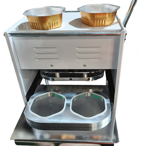 Máquina Selladora de Envases de Papel de Aluminio Eléctrica/Manual con Motor, para Cajas y Tazones, Sellado Térmico Paralelo, Personalizada para Alimentos - Product Image 6