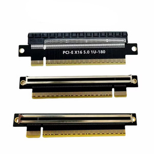 Haute vitesse 90 degrés <span class=keywords><strong>PCI</strong></span>-E 5.0 16X à X16 convertisseur adaptateur carte ordinateur 1U serveur boîtier en Stock - Product Image 1