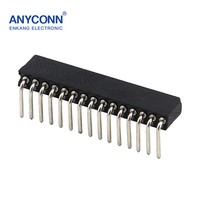 Broche de connecteur d'en-tête femelle 2-40P à une rangée 1.0mm/1.27mm/2.0mm/2.54mm/mm pas SMD/SMT pour l'électronique pour en-tête femelle
