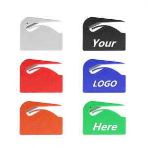 Customized Logo Letter Opener Durable Letter Opener Office Plastic Letter Cutter Box Opener Packaging Opening Promotional <b>Gift</b> - Product Image 1