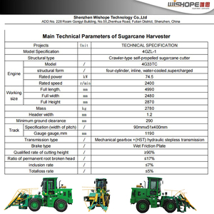 ราคาเครื่องเก็บเกี่ยวอ้อยแบบติดตั้งบนรถแทรกเตอร์ รุ่น <span class=keywords><strong>Fs19</strong></span> Crawler Sh15 ตามมาตรฐานการปฏิบัติงาน  ในประเทศปากีสถาน - Product Image 4