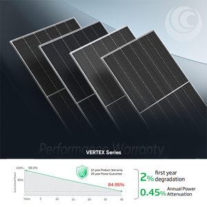 แผงเซลล์แสงอาทิตย์โมโนคริสตัลไลน์ Trina 400W 450W 550W 600W แบบกระจกสองชั้นกันน้ำสำหรับใช้ในบ้าน - Product Image 5