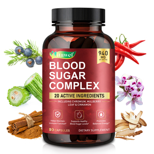 Cápsulas <span class=keywords><strong>de</strong></span> Complejo <span class=keywords><strong>de</strong></span> Azúcar en Sangre con Fórmula Avanzada <span class=keywords><strong>de</strong></span> Extracto <span class=keywords><strong>de</strong></span> Plantas Itawel, Suplementos con <span class=keywords><strong>Canela</strong></span> para <span class=keywords><strong>la</strong></span> Salud Metabólica - Product Image 1