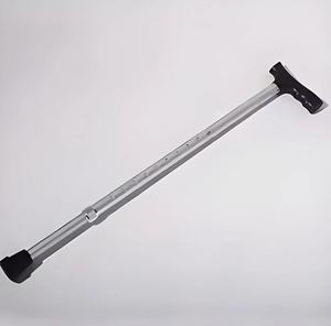 Béquille de coude réglable en aluminium avec poignée ergonomique et bâton de marche/canne en caoutchouc confortable pour la rééducation thérapeutique - Product Image 6