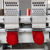 Machine à broder informatisée multifonctionnelle entièrement automatique à plusieurs têtes pour casquettes et vêtements, 300 kg, garantie 1 an