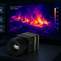 Module d'imagerie thermique miniature 256*192 Caméra thermique infrarouge 21x21mm 50fps Zoom 4x Vision nocturne UAV et détection d'incendie