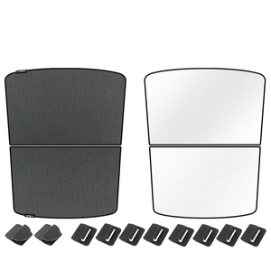 Modèle Y 2022, 2 pièces, pare-soleil pour toit ouvrant de <span class=keywords><strong>voiture</strong></span>, ne s'affaisse pas et isolant thermiquement, pare-soleil séparé pour <span class=keywords><strong>Tesla</strong></span> Model Y - Product Image 1