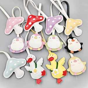 Diy Handbag Decorations Keychain Pendant Various Mushroom Penguin Little Yellow Duck <b>Charms</b> <b>Bag</b> Hanging Accessories - Product Image 1