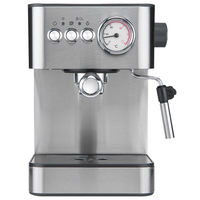 Machine à café expresso Anbolife 20 bars en acier inoxydable avec buse vapeur et thermomètre 1,8 L OEM ODM