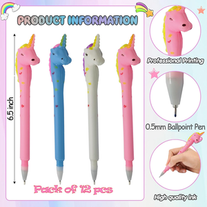 Animal <b>Pens</b> Ballpoint <b>Pen</b> with logo unicorn <b>Pen</b> Set - Product Image 2