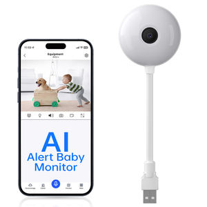 Wesecuu 2K vidéo sucette forme WiFi bébé moniteur Pet <span class=keywords><strong>Cam</strong></span> fenêtre <span class=keywords><strong>Cam</strong></span> 1080p Audio Wifi AI <span class=keywords><strong>cam</strong></span>éra intelligente - Product Image 2