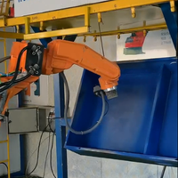 Robot Industrial Automatizado para Pulverización de Recubrimiento en Polvo